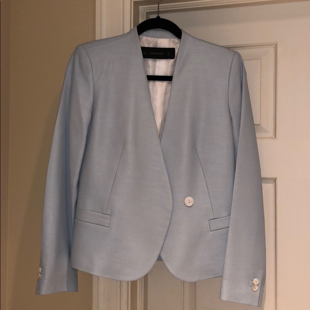 Powder Blue Zara blazer